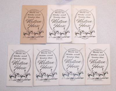 Professor Beery How to Ride and Train the Western Horse 7-Book Set, 1964