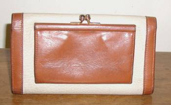 Dooney and Bourke All-Weather Leather Checkbook Wallet with coin purse