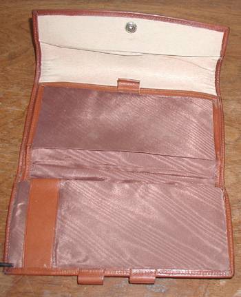 Dooney and Bourke All-Weather Leather Checkbook Wallet with coin purse