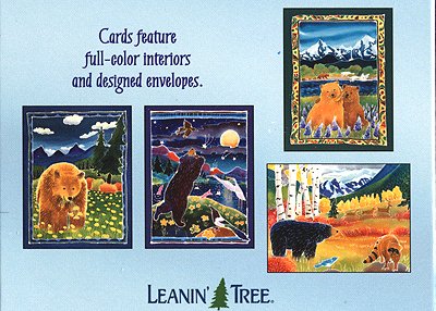 Leanin Tree Leaning Tree Bear Necessities blank greeting cards value pack 20 cards and envelopes