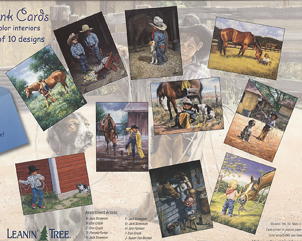Leanin' Tree greeting card from Horsekeeping.com