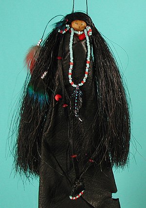 Native American Apache Raven Shaman Spirit Doll