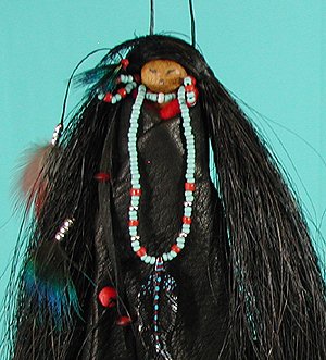 Native American Apache Raven Shaman Spirit Doll
