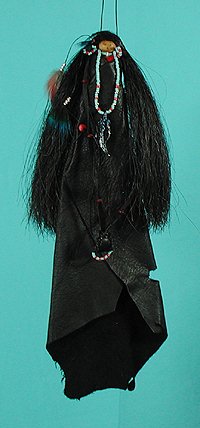 Native American Apache Raven Shaman Spirit Doll
