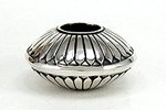 Hand made Native American Indian Jewelry; Navajo Sterling Silver seed pot