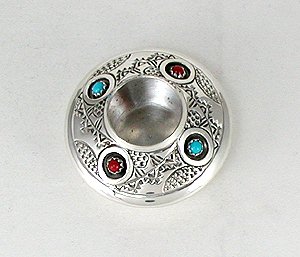 Navajo sterling silver seed pot