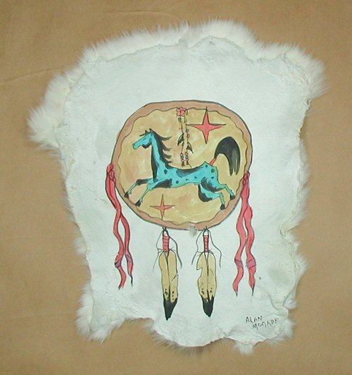 Lakota ledger art by Alan Monroe