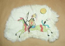 Lakota ledger art by Alan Monroe