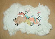 Lakota ledger art by Alan Monroe