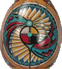 Native American Indian ceremonial rattle