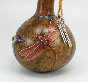 Dragonfly Morning Star Spirti Ceremonial Rattle