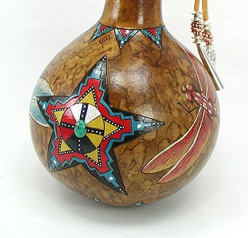 Dragonfly Morning Star Spirti Ceremonial Rattle