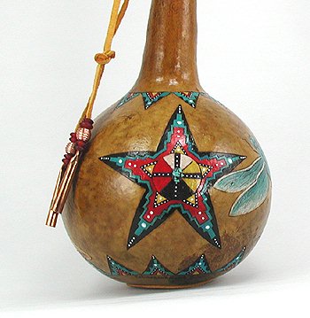 Dragonfly Morning Star Spirti Ceremonial Rattle