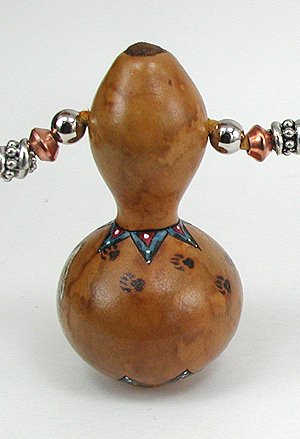 Native American Apache Wolf Spirit Amulet Rattle