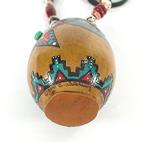 Native American Apache Raven Spirit Amulet Rattle