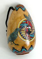 Native American Indian ceremonial raven crow 