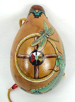 Dragonfly Morning Star Spirti Ceremonial Rattle