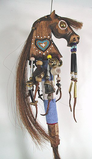 Lakota Horse  Spirit Dance Rattle