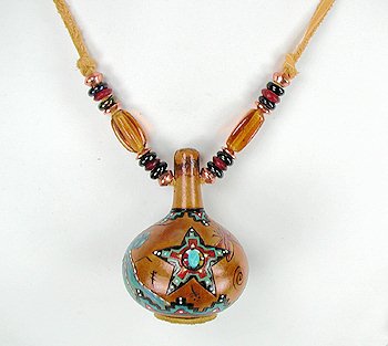 Native American Apache Dragonfly Spirit Amulet Rattle