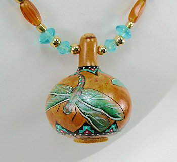 Native American Apache Dragonfly Spirit Amulet Rattle