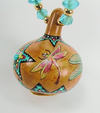Native American Apache Dragonfly Spirit Amulet Rattle