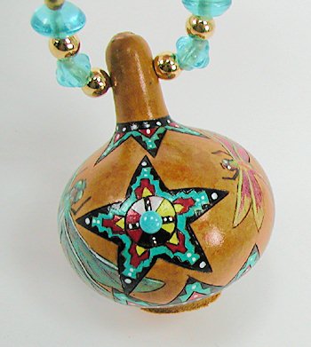 Native American Apache Dragonfly Spirit Amulet Rattle
