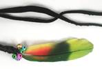 Oglala Lakota Feathers and Horse Hair Ties