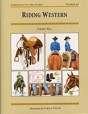 A thorough introduction to Western horses and the Western style of riding illustrated with 90 color drawings of horses, tack, exercises, and more! Included is a description of stock horse conformation and the major stock horse breeds and colors; mane and tail styles; saddles, saddles accessories; bits, bridles, and miscellaneous tack; attire; the rider's position; the rider's aids; Western gaits; Western manuevers and exercises; Horsemanship; Pleasure; Trail; Reining; and other Western Events. 