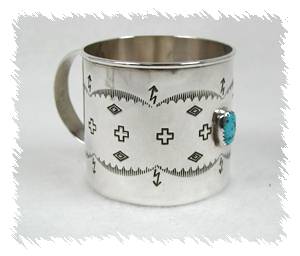Hand made Native American Indian Jewelry; Navajo Sterling Silver horse bracelet