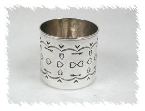 Hand made Native American Navajo  Indian Sterling Silver Baby Cup