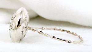 Hand made Native American Indian Jewelry; Navajo Sterling Silver baby rattle