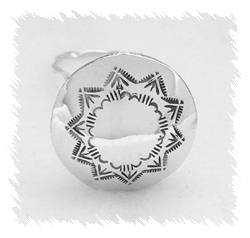 Hand made Native American Indian Jewelry; Navajo Sterling Silver baby rattle