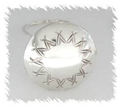 Hand made Native American Indian Jewelry; Navajo Sterling Silver baby rattle