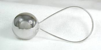 Hand made Native American Indian Jewelry; Navajo Sterling Silver baby rattle