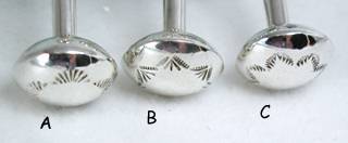 Hand made Native American Indian Jewelry; Navajo Sterling Silver baby rattle