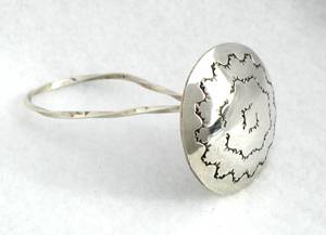 Hand made Native American Indian Jewelry; Navajo Sterling Silver baby rattle