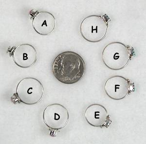 Hand made Native American Indian Jewelry; Navajo Sterling Silver Baby Rings