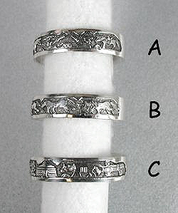 Hand made Native American Indian Jewelry; Navajo Sterling Silver baby bracelets
