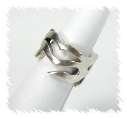Silver hobbit ring