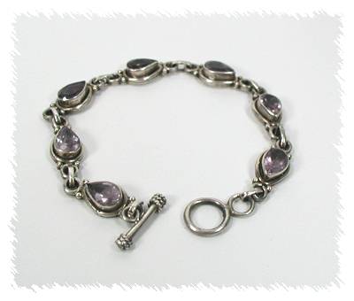 Vintage sterling silver link bracelet