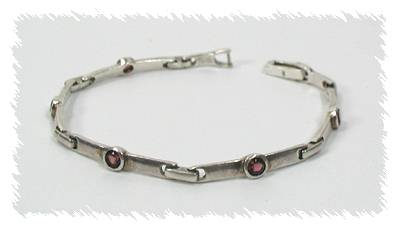 Vintage sterling silver link bracelet