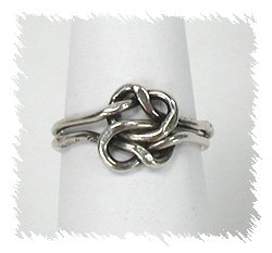 Vintage sterling silver Double Knot ring
