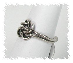 Vintage sterling silver Double Knot ring