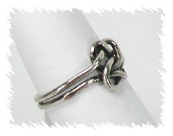Vintage sterling silver Double Knot ring