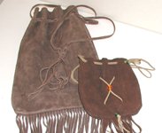suede leather medicine bags
