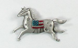 Alaska enameled thunderbird pin and totem