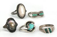 Sterling Silver Navajo Rings