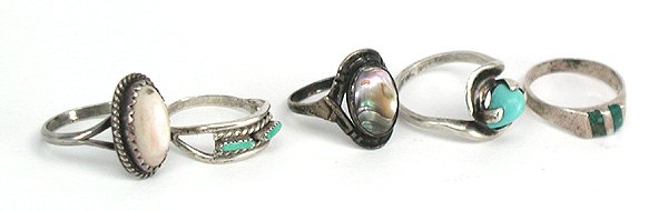 Vintage sterling silver rings