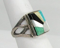 Navajo Sterling Silver  Tkurquoise ring