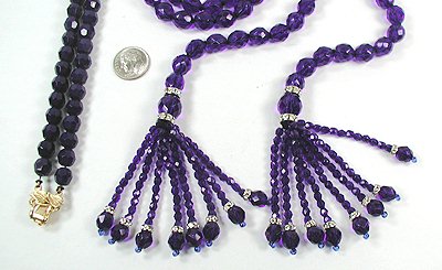 Vintage cobalt necklace and bracelet